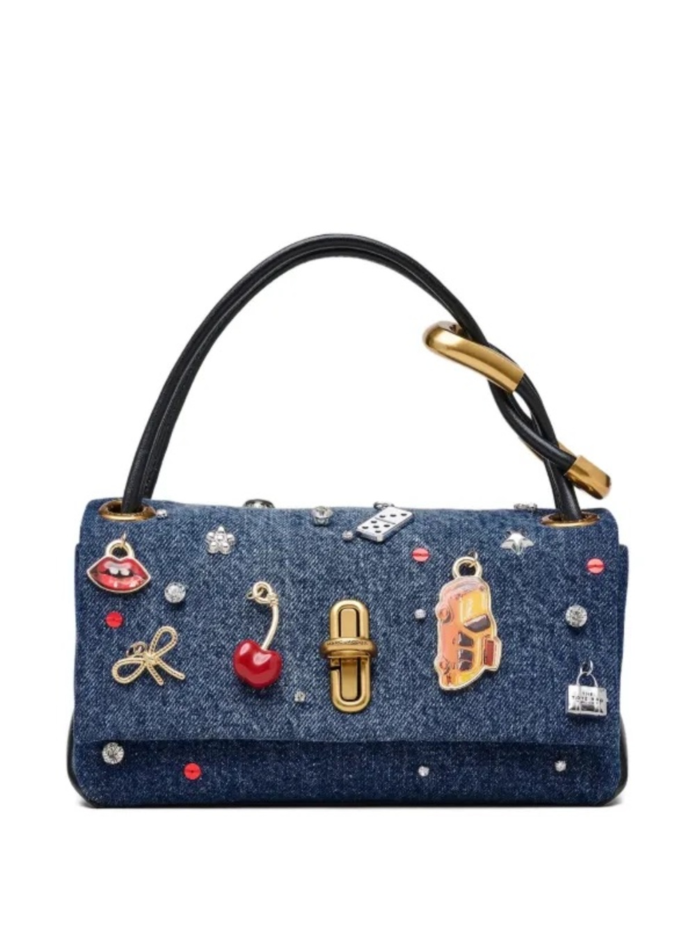 Marc Jacobs The Trinket Charm Denim Mini Dual Bag NWT